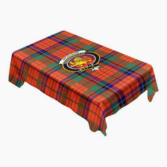 Nicolson Ancient Old Tartan Crest Tablecloth