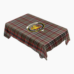 Nicolson Hunting Weathered Tartan Crest Tablecloth
