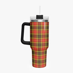 Buchanan Old Set Weathered Tartan Crest 40 oz Insulated Tumbler with Handle