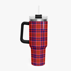 Cameron of Lochiel Modern Tartan Crest 40 oz Insulated Tumbler with Handle