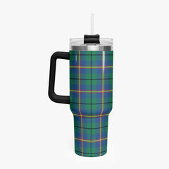 Carmichael Ancient Tartan Crest 40 oz Insulated Tumbler with Handle