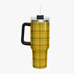 Houston Tartan Crest 40 oz Insulated Tumbler with Handle