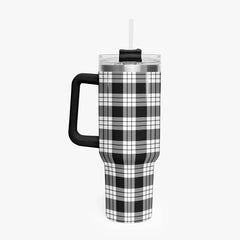 McFarlane Black - White Tartan Crest 40 oz Insulated Tumbler with Handle