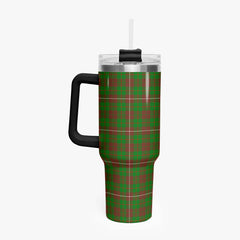 McKinnon Hunting Modern Tartan Crest 40 oz Insulated Tumbler with Handle