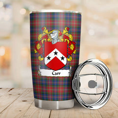 Carr Tartan Coat of Arms Tumbler
