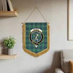 McNeil of Colonsay Ancient Tartan Crest Wall Hanging Banner - Wood Pole