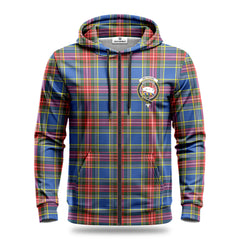 Bethune Modern Tartan Crest Hoodie