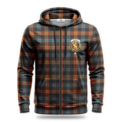 Brown Ancient Tartan Crest Hoodie