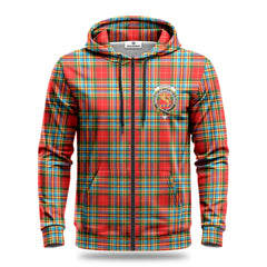 Chattan Tartan Crest Hoodie