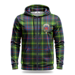 Farquharson Modern Tartan Crest Hoodie