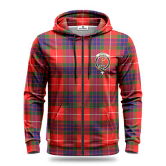 Fraser (of Lovat) Modern Tartan Crest Hoodie