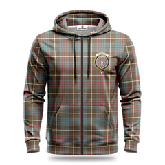 MacIntyre Hunting Weathered Tartan Crest Hoodie