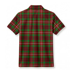 Ainslie Tartan Crest Birdseye Mesh Polo Shirt
