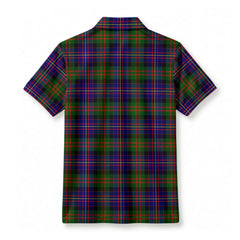Cameron of Erracht Modern Tartan Crest Birdseye Mesh Polo Shirt