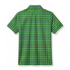 Currie Tartan Crest Birdseye Mesh Polo Shirt