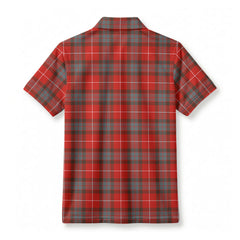 Fraser (of Lovat) Weathered Tartan Crest Birdseye Mesh Polo Shirt