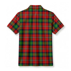 Fullerton Tartan Crest Birdseye Mesh Polo Shirt