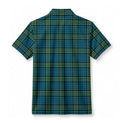 Kirkpatrick Ancient Tartan Crest Birdseye Mesh Polo Shirt