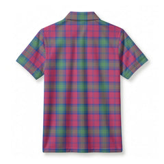 Lindsay Ancient Tartan Crest Birdseye Mesh Polo Shirt