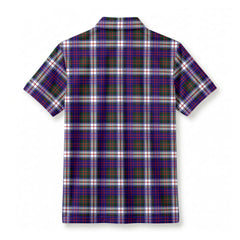 MacDonald Dress Modern Tartan Crest Birdseye Mesh Polo Shirt
