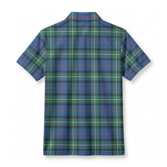 MacPhail Hunting Ancient Tartan Crest Birdseye Mesh Polo Shirt