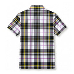 MacPherson Dress Modern Tartan Crest Birdseye Mesh Polo Shirt