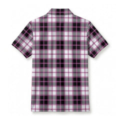 MacPherson Hunting Modern Tartan Crest Birdseye Mesh Polo Shirt