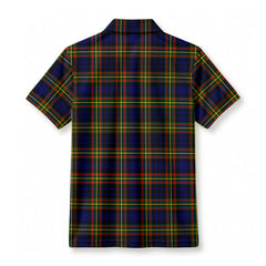 McClellan Modern Tartan Crest Birdseye Mesh Polo Shirt