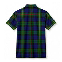McEwan Modern Tartan Crest Birdseye Mesh Polo Shirt