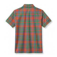McIntosh Ancient Tartan Crest Birdseye Mesh Polo Shirt