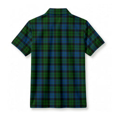 McKie Tartan Crest Birdseye Mesh Polo Shirt