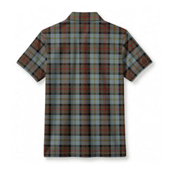 McLeod of Harris Weathered Tartan Crest Birdseye Mesh Polo Shirt