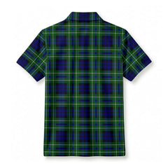 McNeil of Colonsay Modern Tartan Crest Birdseye Mesh Polo Shirt