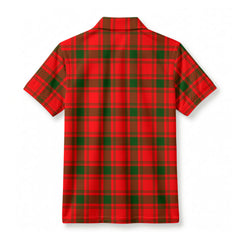 McQuarrie Tartan Crest Birdseye Mesh Polo Shirt