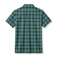 Melville Tartan Crest Birdseye Mesh Polo Shirt