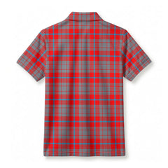Moubray Tartan Crest Birdseye Mesh Polo Shirt