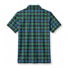 Mowat Ancient Tartan Crest Birdseye Mesh Polo Shirt
