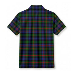 Murray of Atholl Modern Tartan Crest Birdseye Mesh Polo Shirt