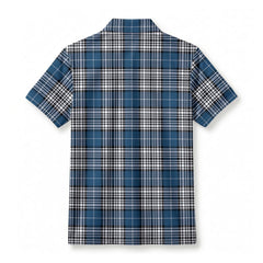 Napier Modern Tartan Crest Birdseye Mesh Polo Shirt