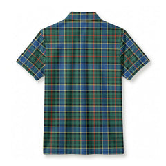 Ogilvie Hunting Ancient Tartan Crest Birdseye Mesh Polo Shirt