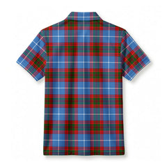 Preston Tartan Crest Birdseye Mesh Polo Shirt