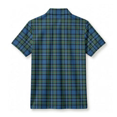 Robertson Hunting Ancient Tartan Crest Birdseye Mesh Polo Shirt