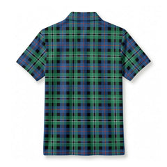 Rose Hunting Ancient Tartan Crest Birdseye Mesh Polo Shirt
