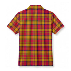 Scrymgeour Tartan Crest Birdseye Mesh Polo Shirt