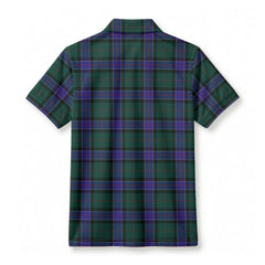 Sinclair Hunting Modern Tartan Crest Birdseye Mesh Polo Shirt