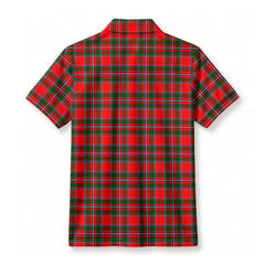 Spens (or Spence) Tartan Crest Birdseye Mesh Polo Shirt