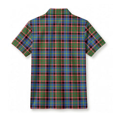 Stirling (of Keir) Tartan Crest Birdseye Mesh Polo Shirt