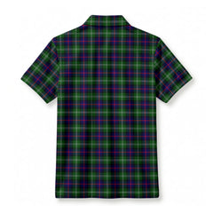 Sutherland Modern Tartan Crest Birdseye Mesh Polo Shirt