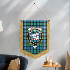 Galbraith Ancient Tartan Crest Wall Hanging Banner
