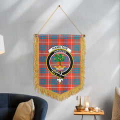 Hamilton Ancient Tartan Crest Wall Hanging Banner